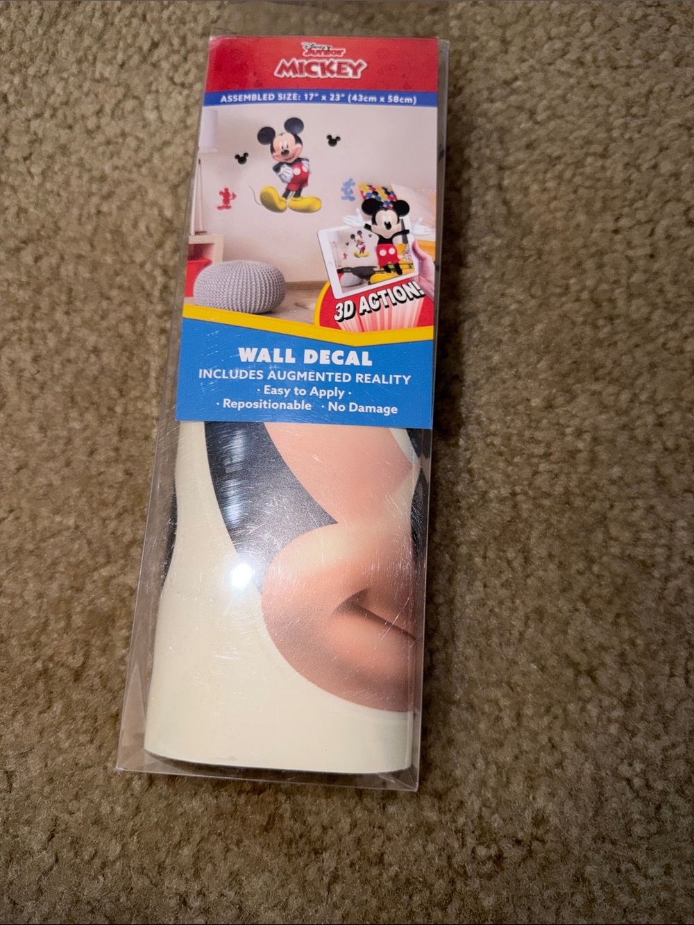 Disney Mickey Mouse Wall Decal - Red, Yellow, Black